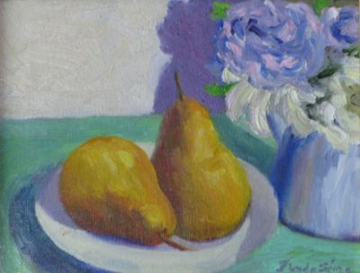 Pears and Flowers